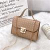 Dámská móda Reliéfní PU kůže Taška přes rameno Řetězová Ležérní crossbody kabelka