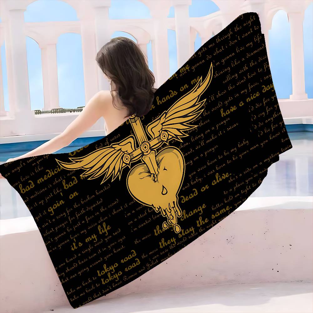 B-BonS J-Jovi Big Microfiber Beach Towels Quick Dry Towel Sand Beach Towels Pool Towel for Travel Swim Pool Yoga