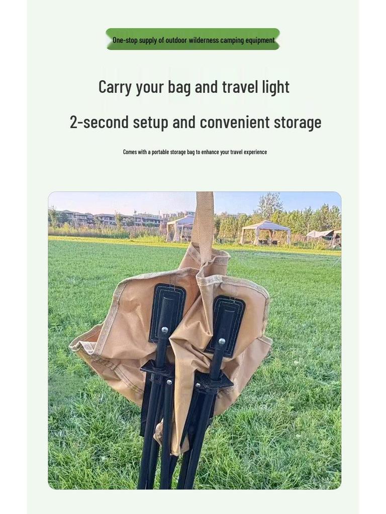 Moon Chair: Portable Low Back Folding Chair for Camping and Outdoor Activities