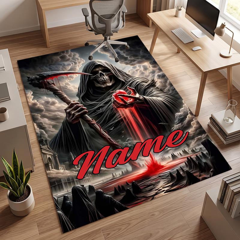 Dark Gothic (14) Personalized Name Office Carpet Stylish Decor for Living Room Bedroom Kitchen