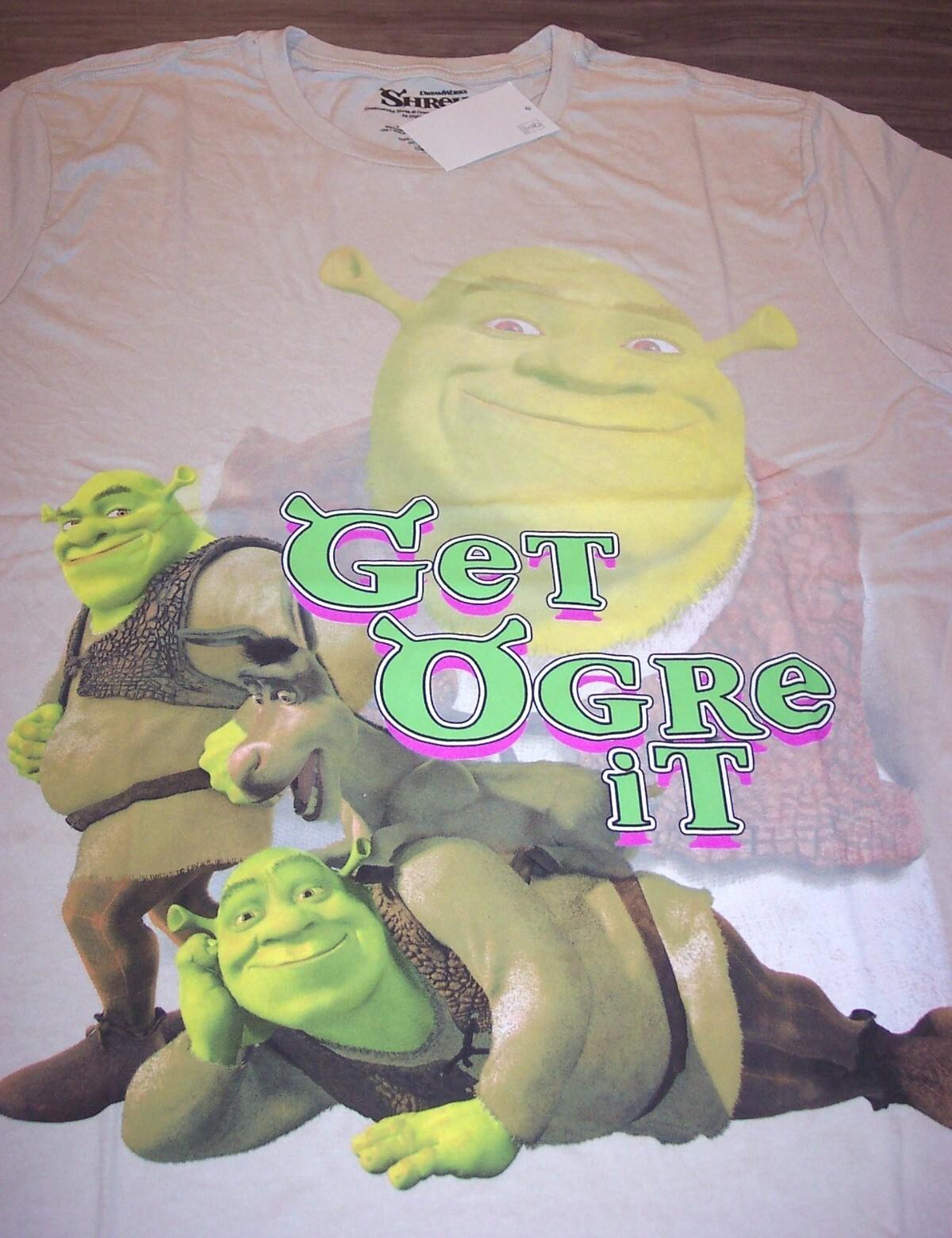 SHREK Get Ogre It T-shirt MENS 2XL XXL NEW w TAG Donkey Movie XXXXL