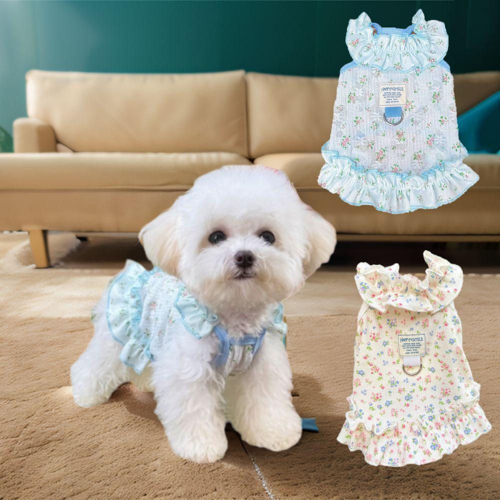 Soft Dog Cool Dress Cute Dog Cooler Clothes Pet Clothes Puppy Skirt  Spring/Summer
