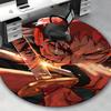 1pc Jujutsu Kaisen Satoru Gojo Anime Cartoon Design Round Carpet for Office Chair Mat, Non-Slip Rug Suitable for Home Decor, Living Room, Bedroom