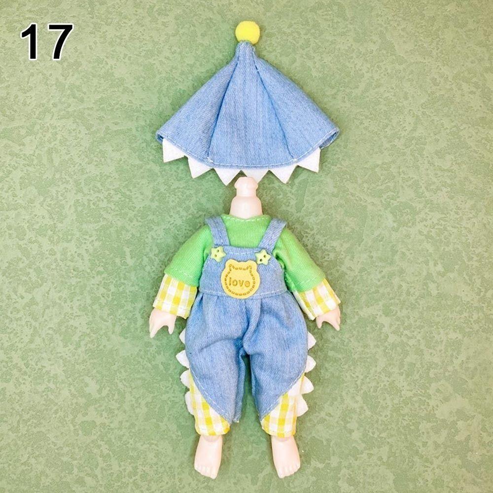 20 Styles High-end Dress Up Casual Wear Rompers T-shirt Hat Best Gifts  for 16~17cm Doll