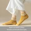 10 Pairs of Women Is Spring and Summer Four Season Striped Solid Colors Simple and Fashionable Comfortable College Socks