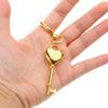 Korean Couple Keychain Ins Car Keyring Fashionable Heart Lock Pendant  Accessory
