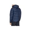 Adidas Three Stripe Letter Logo Printed Hooded Long Sleeve Jacket Men Jacket Navy-Blue GT1686