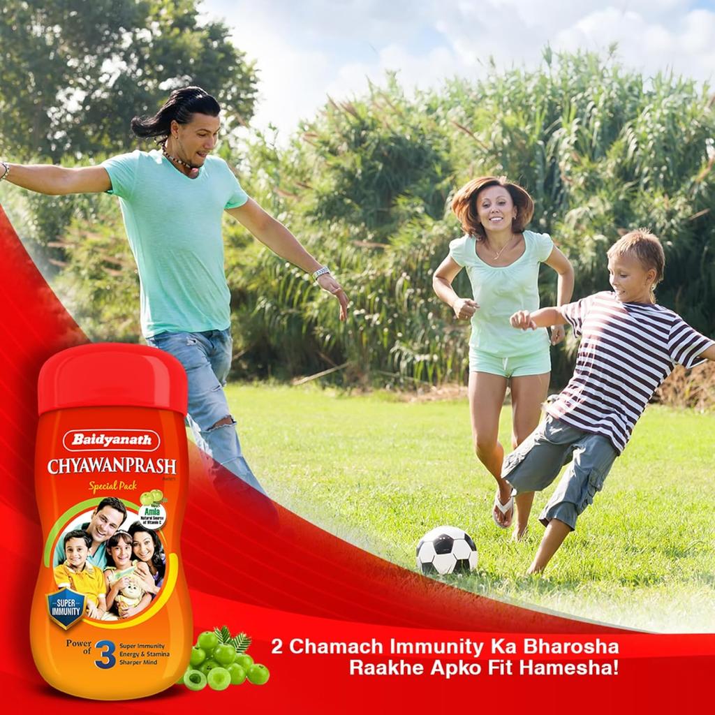 Baidyanath Chyawanprash Special 500g Pack Of 1 | Immunity Booster & Energy Tonic for Family Health