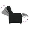 Massage Recliner Chair Black Polyester