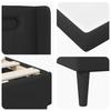 Bed Frame with Mattress Black 180 X 200 Cm Faux Leather