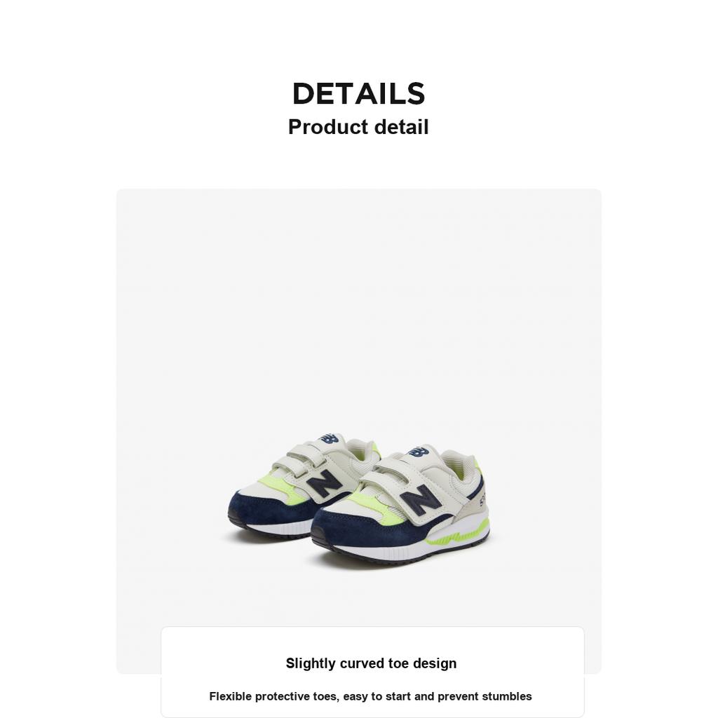 New Balance NB 530 Series Low Top Running Shoes Baby Sneaker Light-Blue Green KV530SII