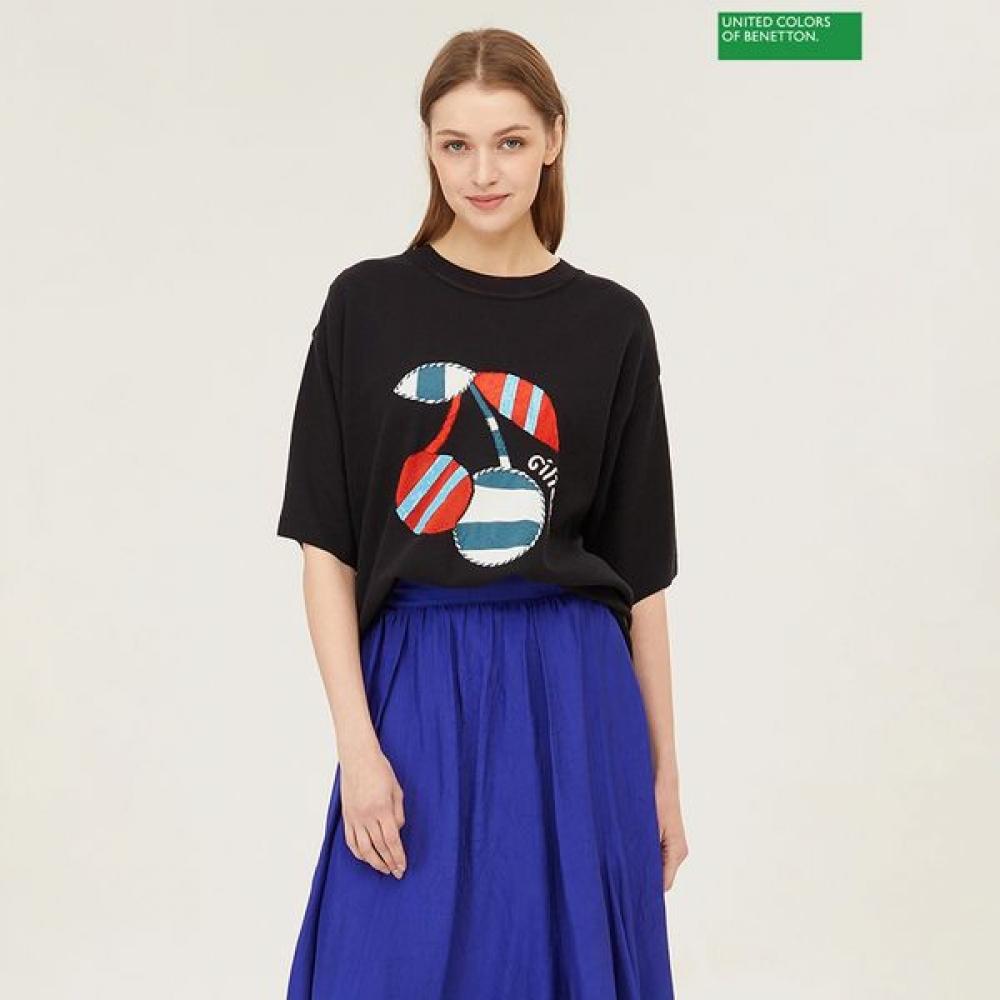 

Benetton Вишня Круглый Вязаный Bakp65431 VO_violet/OS