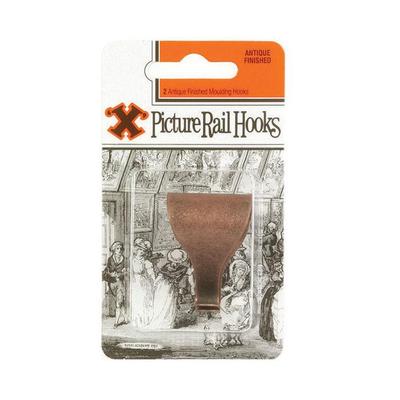 X Bildskenekrokar Antik 2-pack