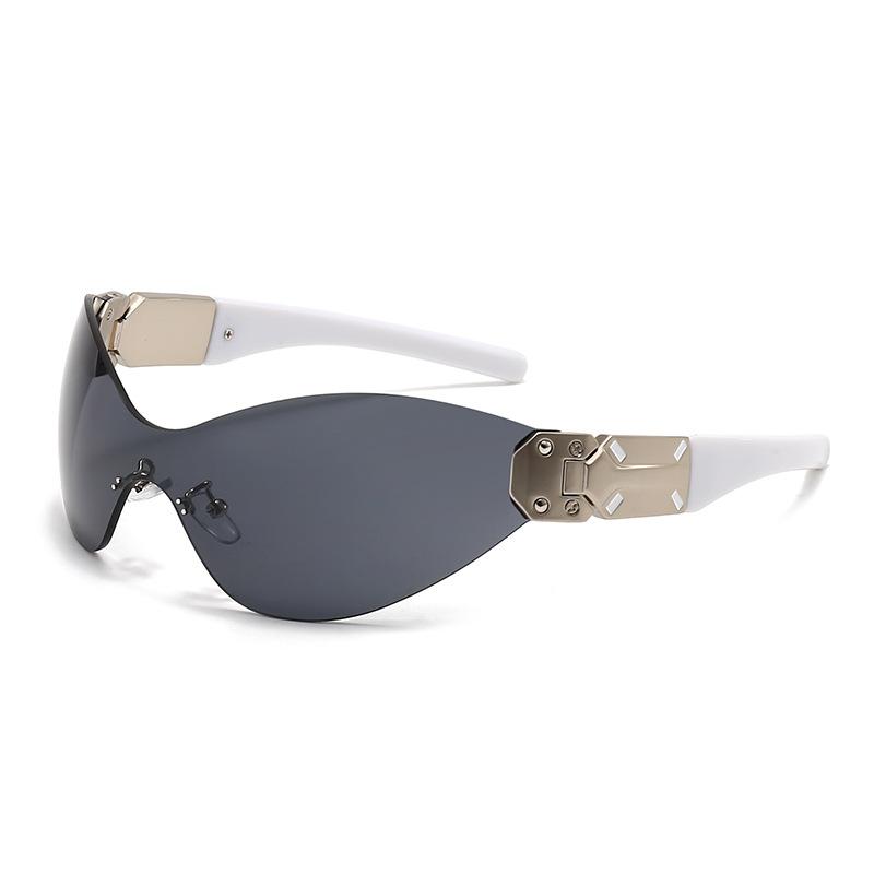 Y2K Rimless Metal Sunglasses Luxury Brand Designer Vintage UV400 Protection Punk Style for Women Men