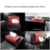 Porta Fazzoletti per Auto, Copertura Scatola Fazzoletti in Pelle PU per Sedile Posteriore Auto, Perfetto per l'Organizzazione e gli Usi Quotidiani
