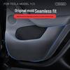 Tesla Model 3/Y Glove Box Kick Mat, Carbon Fiber Texture Door Protector, Interior Accessory.