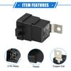 A ABSOPRO Waterproof Relay DC 5 Pin Relay Charging Case Universal Car Durable Plastic 2PCS