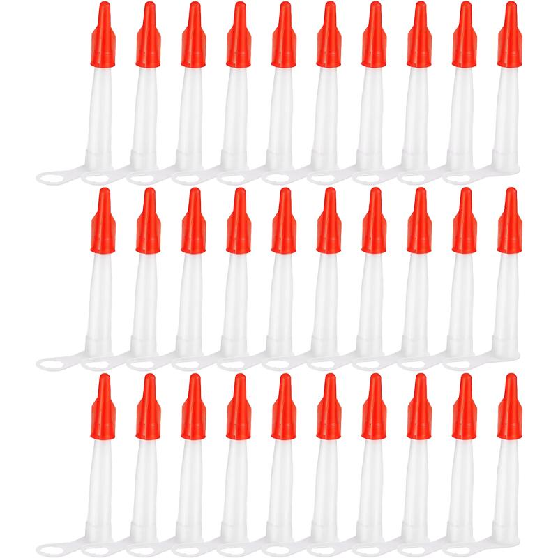 10/50pcs Plastic Universal Caulking Gun Pipes Nozzles Mastic Cartridge Spare Nozzles Screw Cover Cap Household Sealant Tool