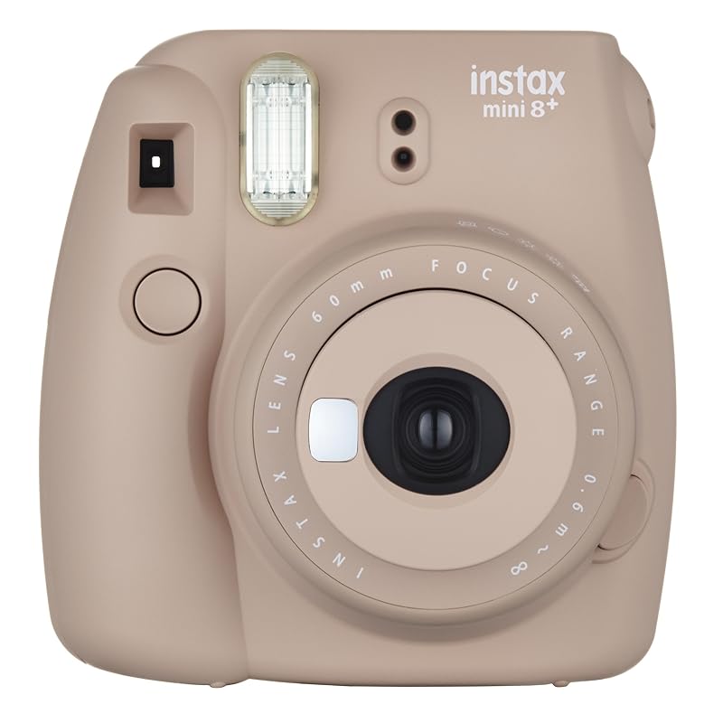 

FUJIFILM instant camera Instax instax mini8 plus Close-up lens and genuine hand strap included cocoa INS MINI 8P COCOA