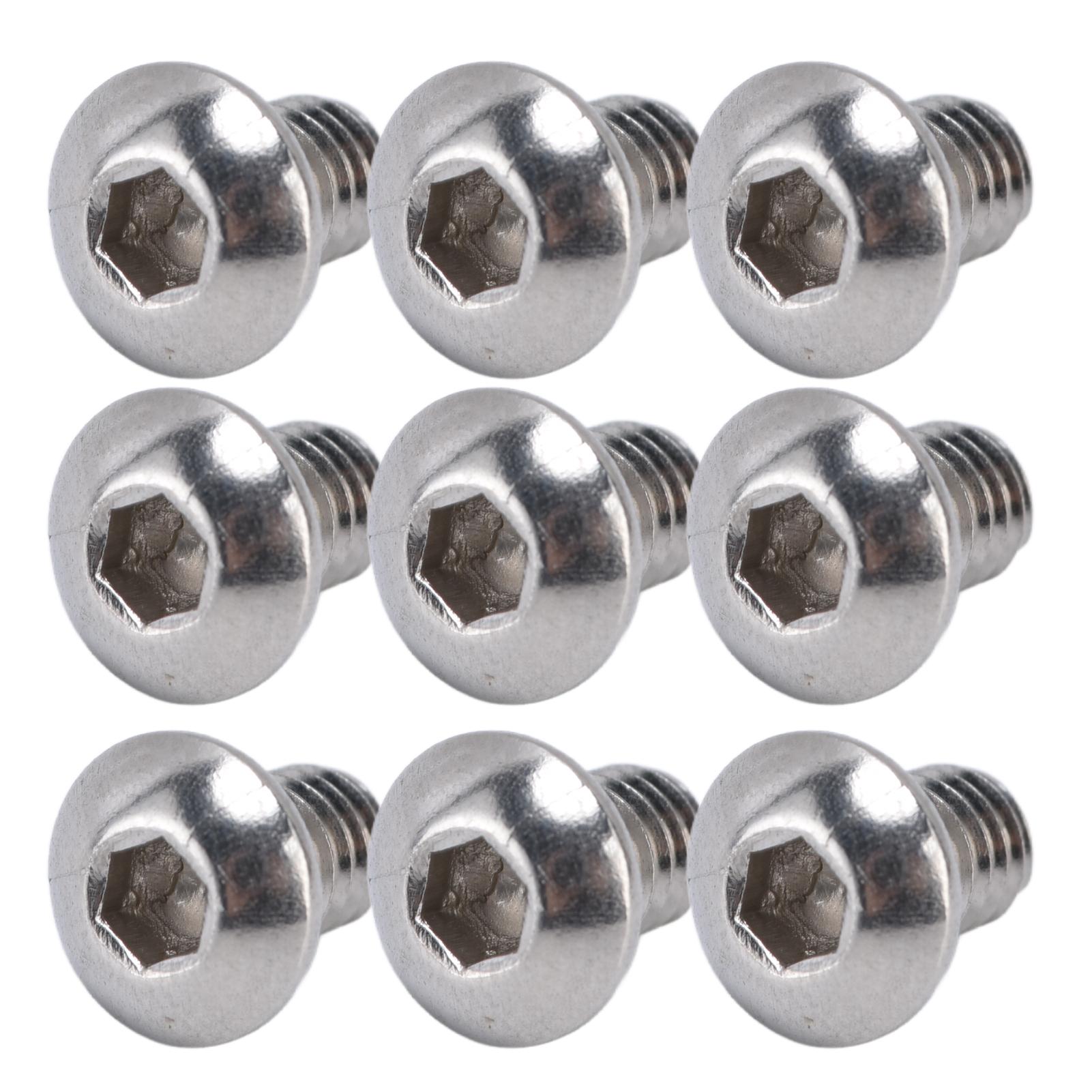 

100Pcs Button Head Socket Caps Screws M4 Galvanized Steel for Accuracy Machinery Industries2802 0004 0006