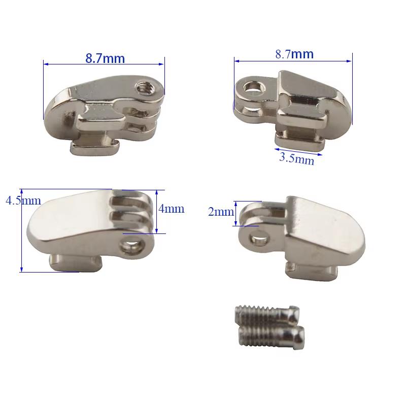 

10sets 4mm Width Eyeglasses Hinge Plastic Eyewear Optical Frame Repair Replacement Hinge Accessories MB008