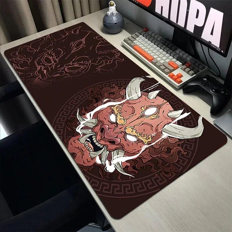 Japan Oni Mouse Pad Hd Print Deskmat Gamer Keyboard Cushion Gaming Accessories Computer Table Rubber Xxl800x400 Nonslip Mats