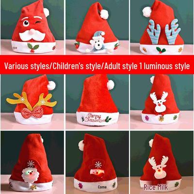 Harbor Love Light-Up Santa Claus Christmas Hat for Adults & Children