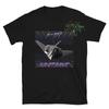 F117 Nighthawk Retro Cyberpunk Plane Fireworks T-shirt