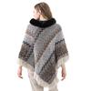 Herbst und Winter Neu Pelzkragen Strickschal, Thermopullover Cape, Schal Damen
