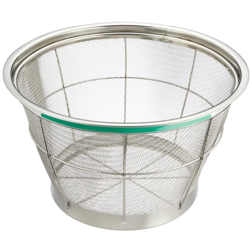 Endo Shoji Commercial TKG New Mammoth Color Deep Strainer, 30cm, Green, Stainless Steel, Made in Japan, AZL4808
