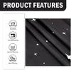 Black and White Tapestry Starry Night Mountain Tapestries for Bedroom Aesthetic Moon and Stars Tapastry's Wall Hanging Dark