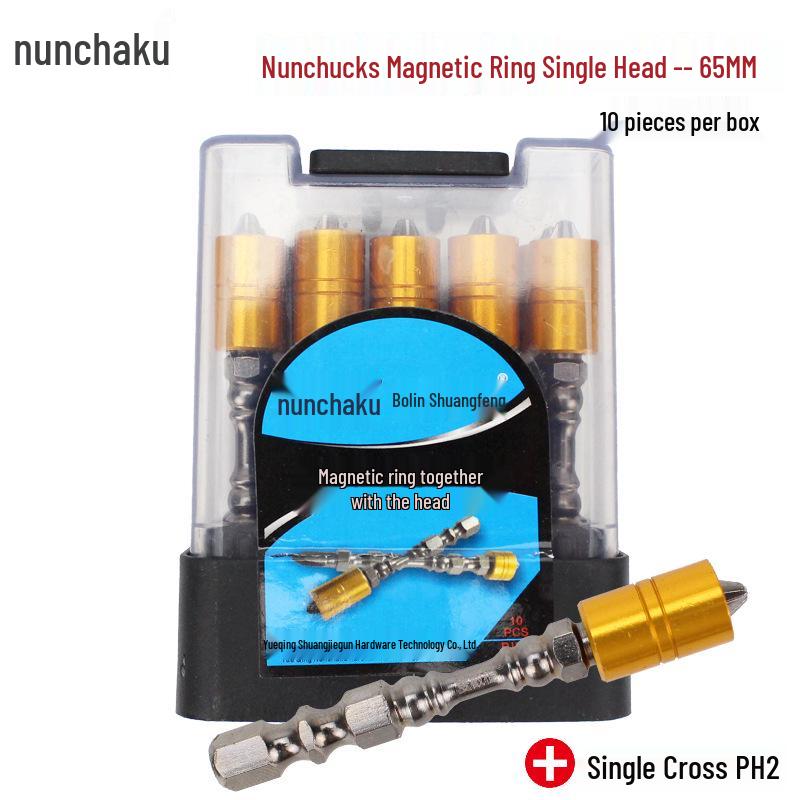 Pistol Drill Double-Ended Magnetic Screwdriver Bits Set