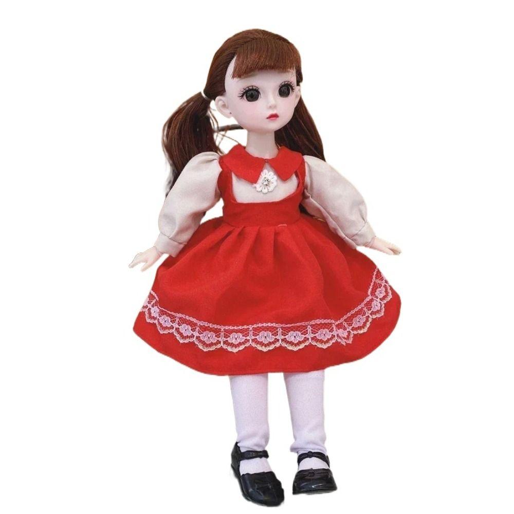Removable Joints Girl Princess Doll Humanoid Doll Dress BJD Doll Fashion 30cm Baby Dolls  Girls Toy