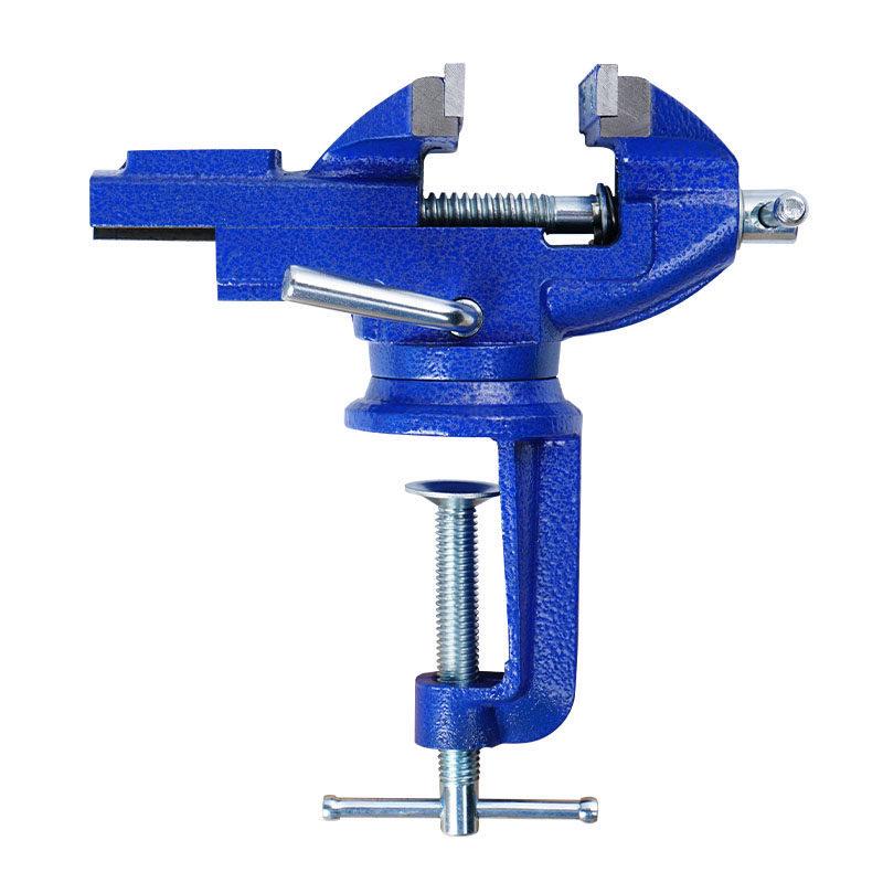 Universal Multi-Functional Bench Vise for Woodworking - Small, Flat Jaw Workbench Vise