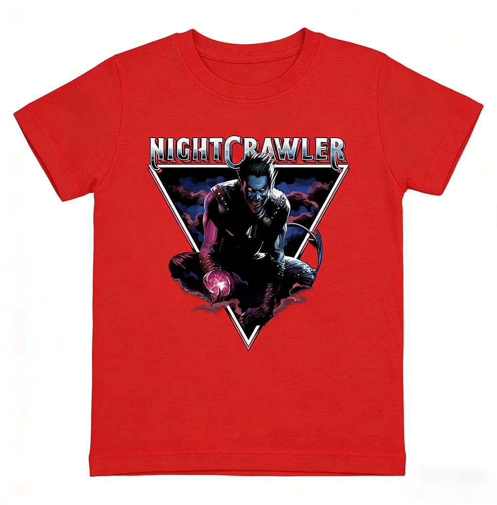 Marvel Nightcrawler Triangular Retro Poster Graphic 100 Cotton Unisex Casual TShirt S