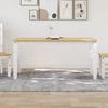 VidaXL Dining Table Corona White 160x80x75 Cm Solid Pine Wood, Dining Room Table, Dinner Table, Dining Furniture, 4005719