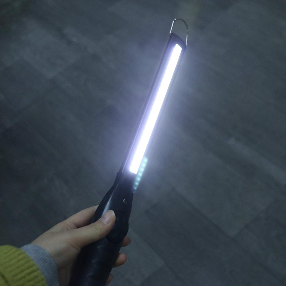 Portable USB Rechargeable LED Work Light 360°Rotation Base Bright Flashlight With Magnet Hook Design Emergency Lamp Camping