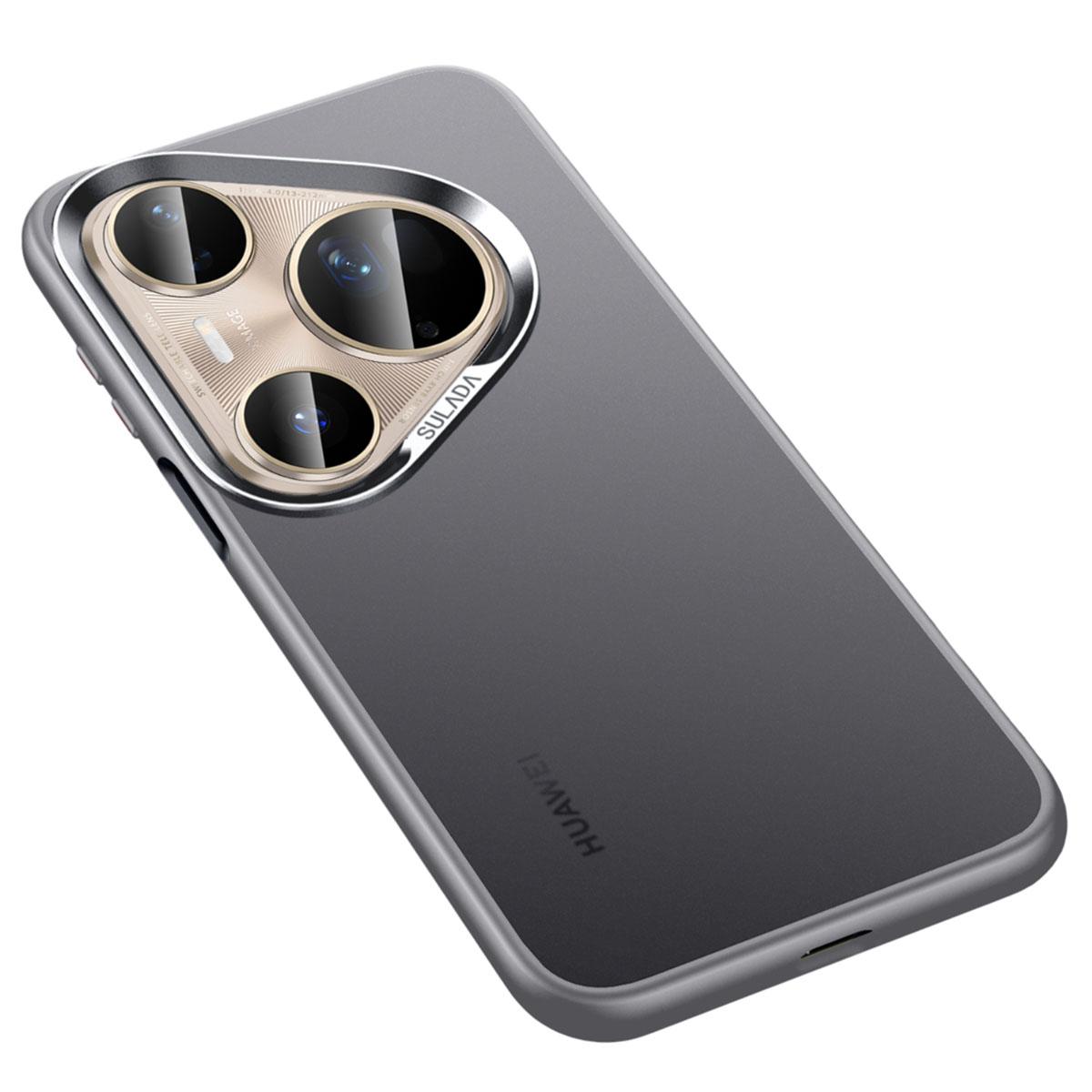 

SULADA Чехол для Huawei Pura 80 Ultra PC+TPU Противоударный Матовый Защитный Чехол для Телефона Grey