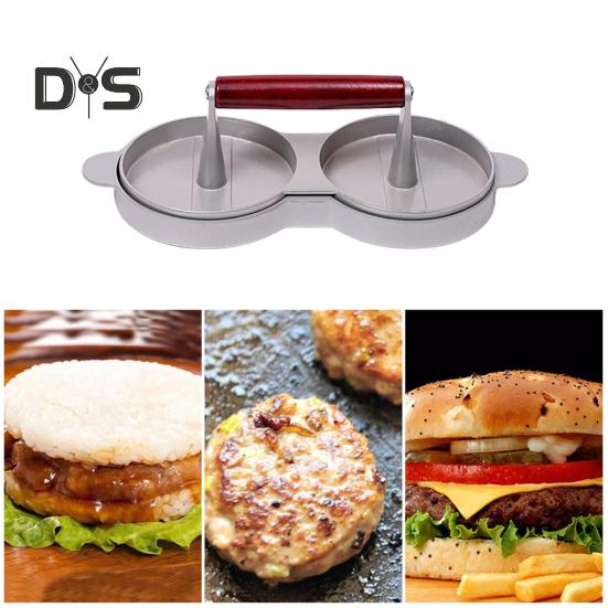 Burger Press Patty Maker Aluminum Alloy Hamburger Fish Patty Press Mold for Meat Beef Veggie Burger Grill BBQ Kitchen Tool
