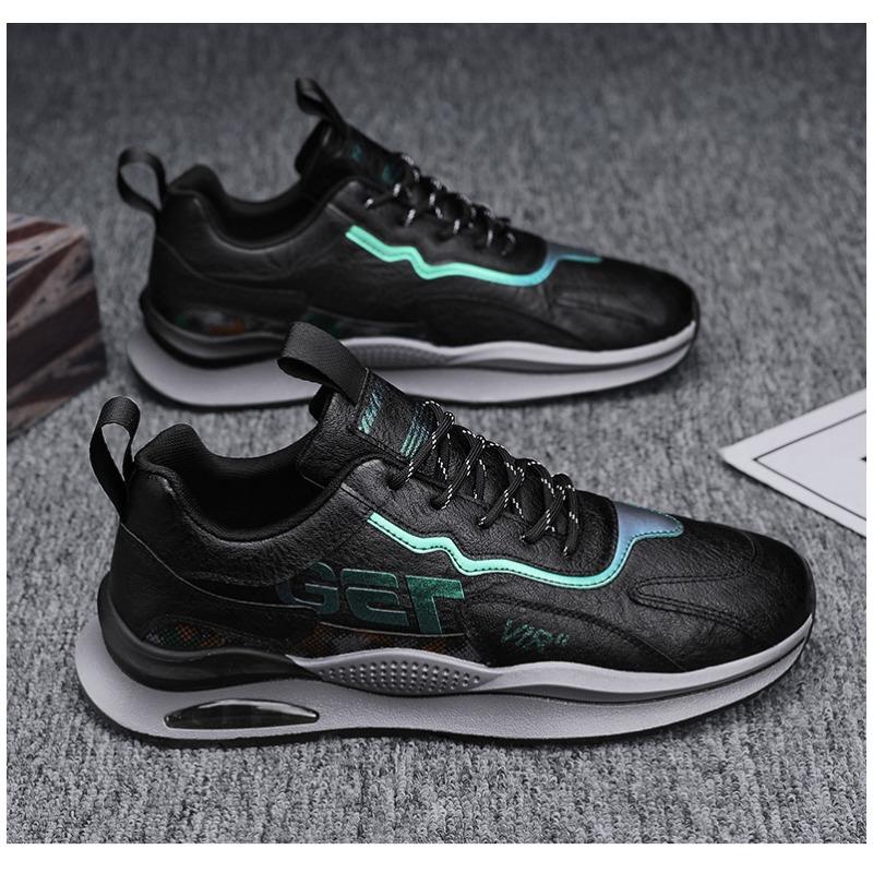 Мужская обувь мужские кожаные спортивные кроссовки повседневная рабочая обувь для студентов 39 чёрный 1698₽