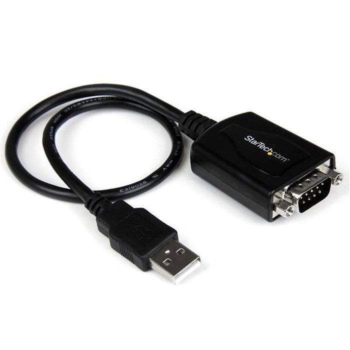 Câble Adaptateur - StarTech - USB vers Série DB9 RS232 - 30 cm - Mémorisation Port COM - Noir