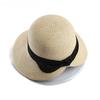 Beige Womens Hats and Caps Wide Brim Straw Hat Lady Bowknot Casual Sun Cap Uv Vintage Travel Spring Summer Beach Hat Fashion
