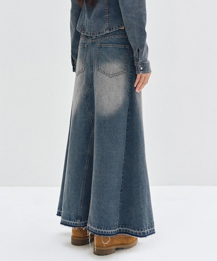 Deketeuumeon Maxi Skirt Dcsk006Blue