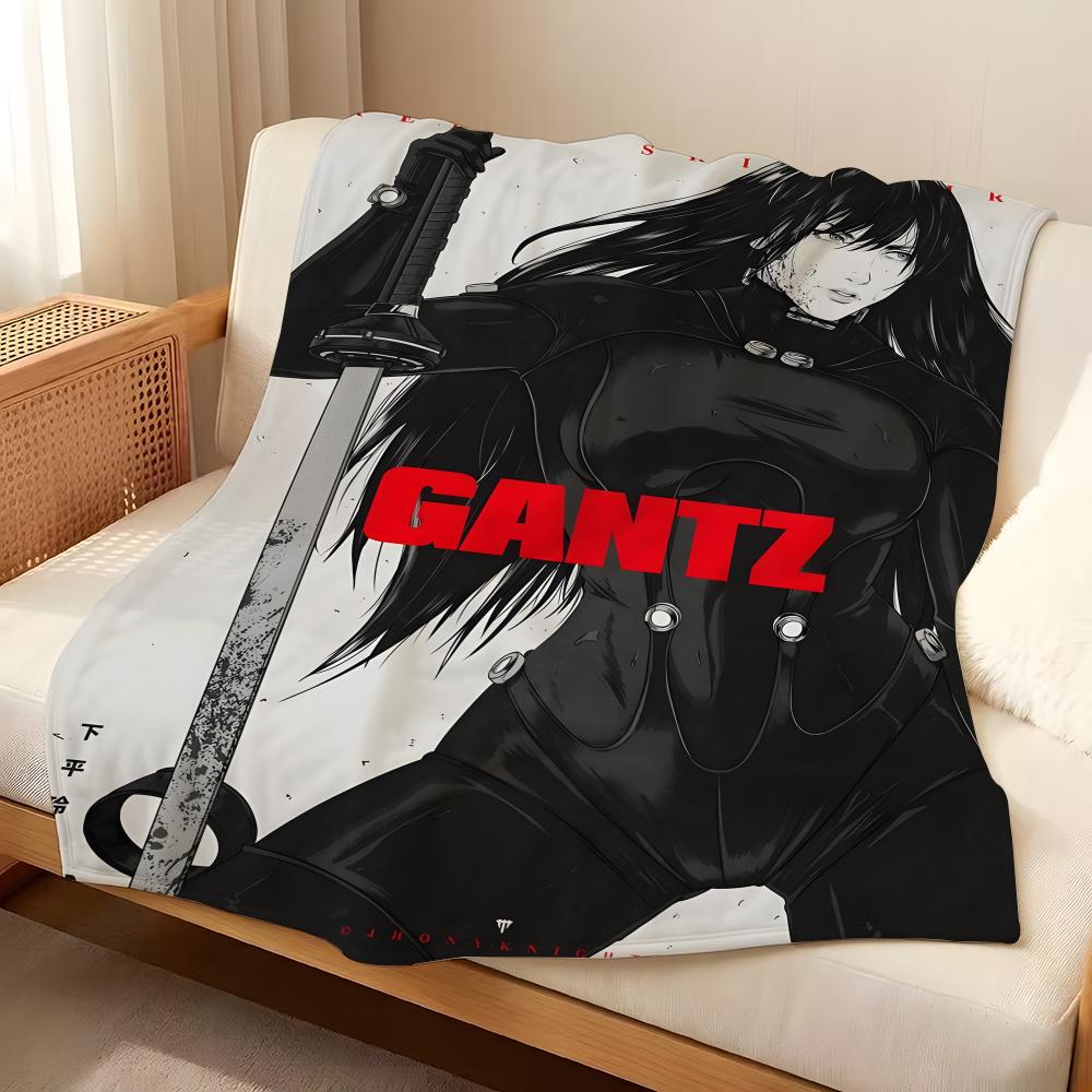 Manga G-GANTZ Throw Flannel Blanket Suitable for Sofas Beds Offices Travel, Camping Chairs