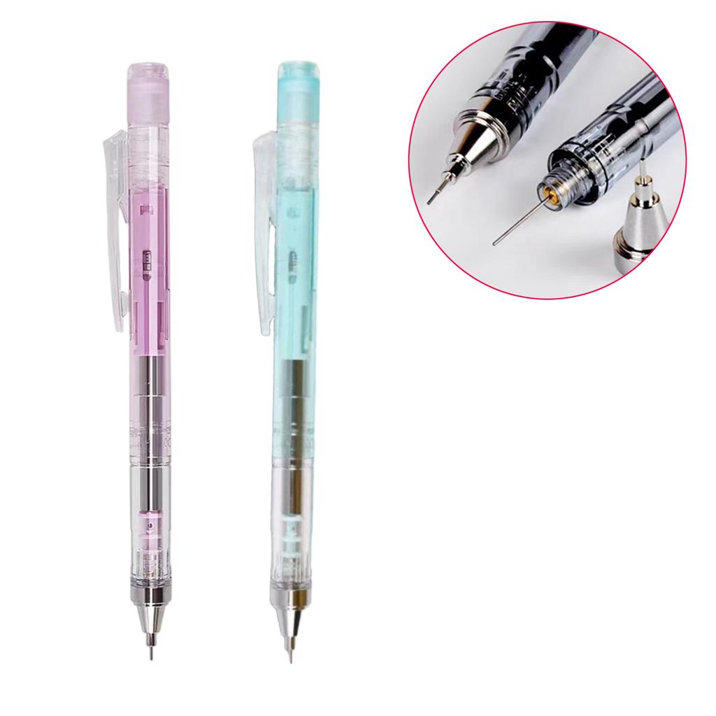 0.5mm Clear Mechanical Pencil With Eraser Automatic Pencils Drawing Pencils School Supplies For Students Designers