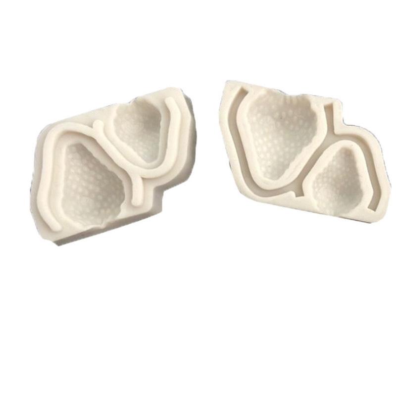 

Силиконовая форма для помадки с дизайном клубники 3D-формы для украшения торта