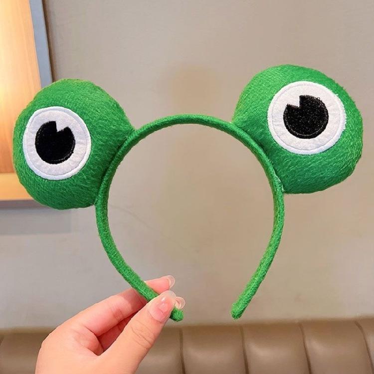 Cosplay Party Cute Green Frog Headband Woman Girls Makeup Washing Face Headwear