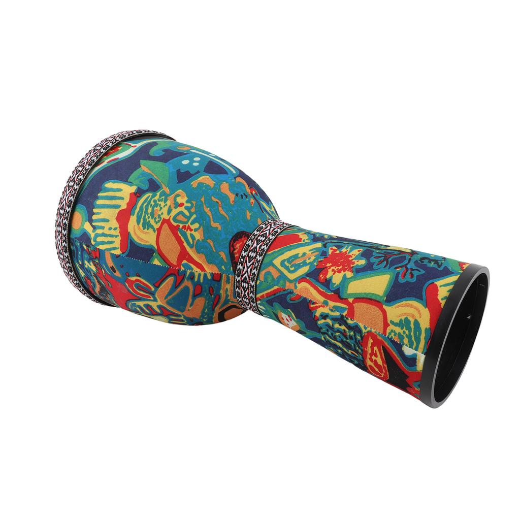 8 Inch African Drum PVC Drum Body Goatskin Drum Surface Lightweight Hand Clapping Drum Percussion Instrument Colorful