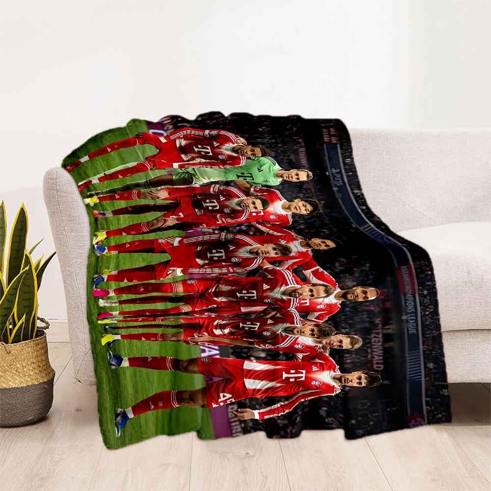 Bayern Munich Blanket Warmthful Decor Suitable for Office Bed Sofa Four Seasons Multipurpose Stylish Decor Ideal Gift For Birthday Valentine'S Day