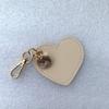 In-Stock Heart-Shaped PU Leather Keychain Pendant - Car Key Gift